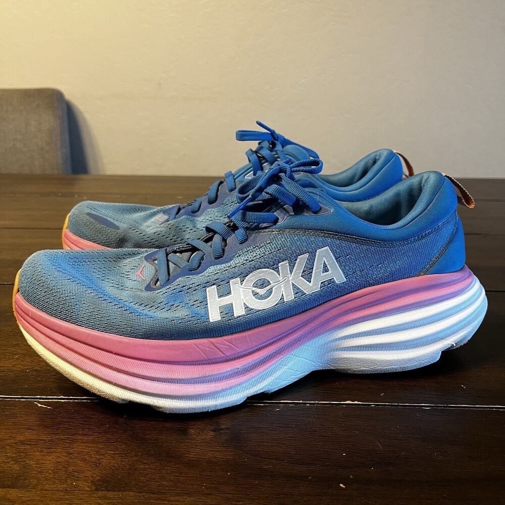 Hoka Bondi 8 Running Shoes Women’s Size 11B Coastal Sky Nice No Insoles